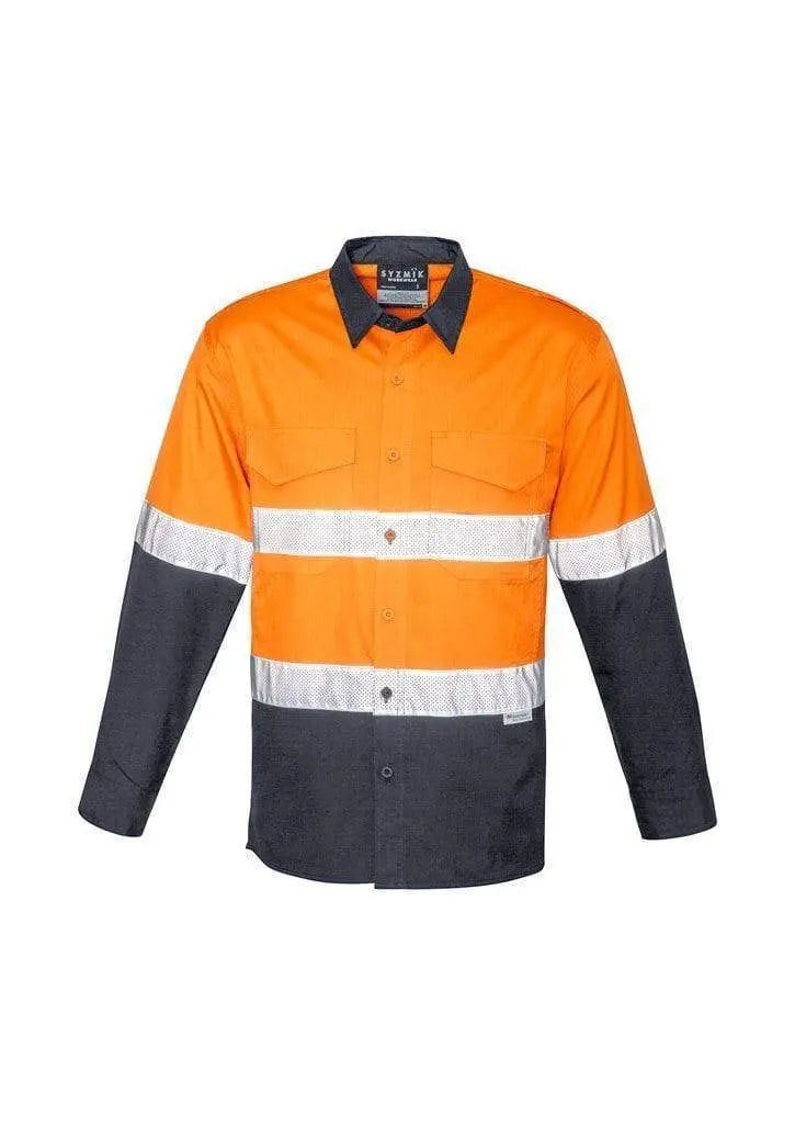 Syzmik Men’s Rugged Cooling Taped Hi-Vis Spliced Shirt ZW129 Metro Workwear.